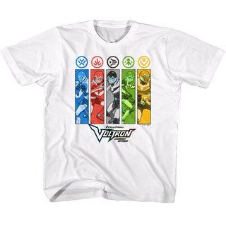 Voltron Voltron Rectangles And Icons Youth T-Shirts