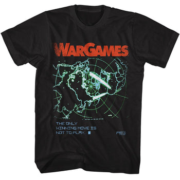 WARGAMES WINNING MOVE S T-Shirt in Black