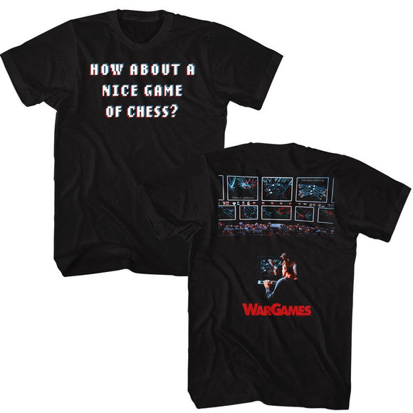 WARGAMES NICE GAME OF CHESS ***F&B*** S T-Shirt in Black