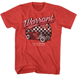 WARRANT GARAGE S T-Shirt in RED Heather