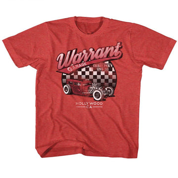 WARRANT GARAGE TODDLER 2T T-Shirt in RED Heather