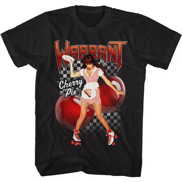 WARRANT CHERRY PIE S T-Shirt in Black