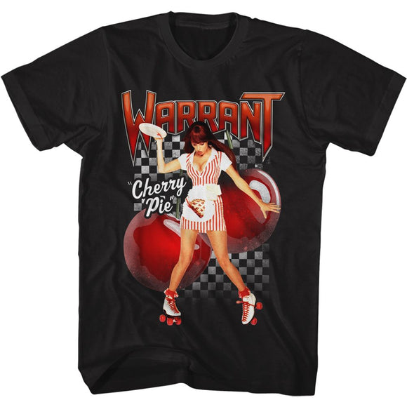 WARRANT CHERRY PIE S T-Shirt in Black