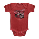 WARRANT GARAGE INFANT HEATHER 6M T-Shirt in Vintage RED