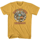 WOODSTOCK PEACE LOVE MUSIC S T-Shirt in Ginger