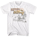 WOODSTOCK HIPPIES WELCOME 69 S T-Shirt in White