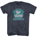 WOODSTOCK PEACE LOVE AND MUSIC S T-Shirt in NAVY Heather