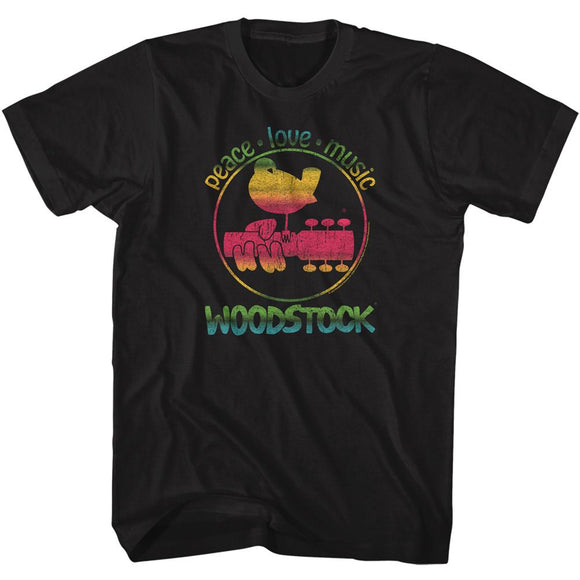 WOODSTOCK GRADIENT S T-Shirt in Black