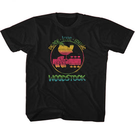 WOODSTOCK GRADIENT TODDLER 2T T-Shirt in Black