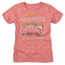 WOODSTOCK FLORAL VAN LADIES S T-Shirt in Sunset Heather