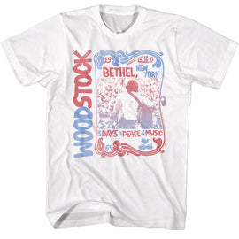 WOODSTOCK NOUVEAU BORDER S T-Shirt in White