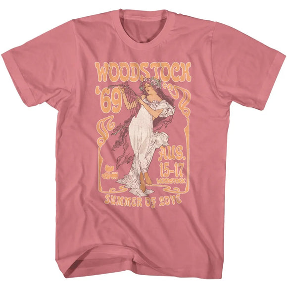 Woodstock Flower Child Mauvelous Adult T-Shirt