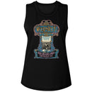 WOODSTOCK NOUVEAU POSTER LADIES MUSCLE TANK S T-Shirt in Black