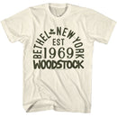 WOODSTOCK WORD STOCK S T-Shirt in Natural