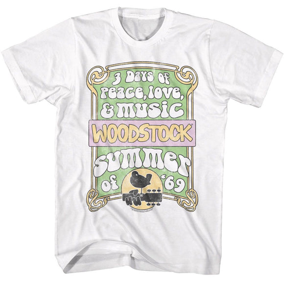 WOODSTOCK SUMMER OF 69 S T-Shirt in White