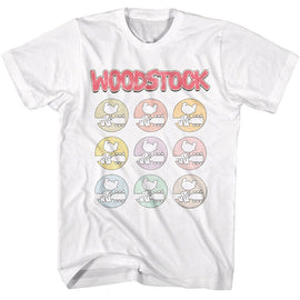 WOODSTOCK MULTI COLOR ICONS S T-Shirt in White