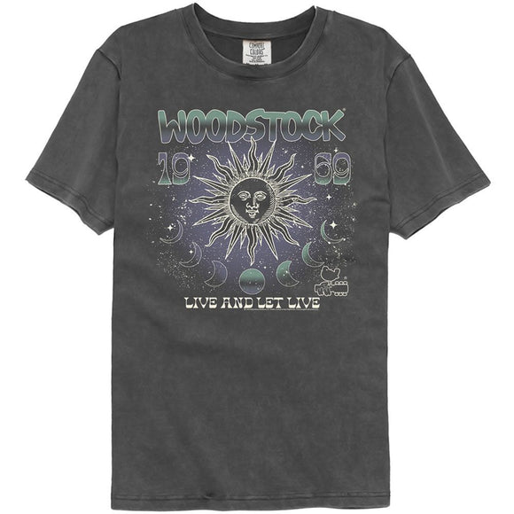 WOODSTOCK SUN AND MOON PHASES COMFORT COLOR S T-Shirt in Pepper