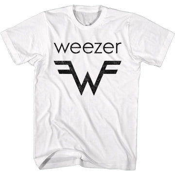 WEEZER AND W LOGO S T-Shirt in White