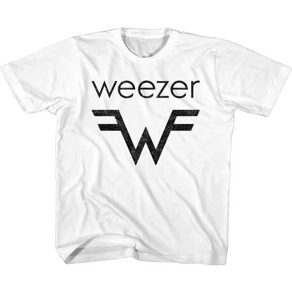 WEEZER AND W LOGO YOUTH XS 5 6 T-Shirt in White