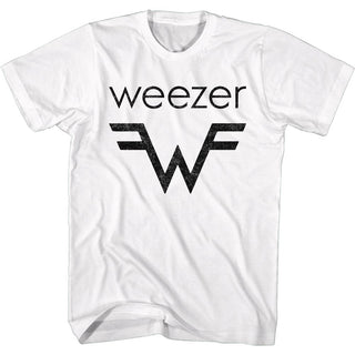 Weezer Weezer And W Logo Adult T-Shirts