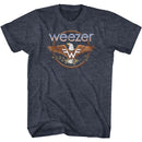 WEEZER EAGLE S T-Shirt in NAVY Heather