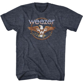 WEEZER EAGLE S T-Shirt in NAVY Heather