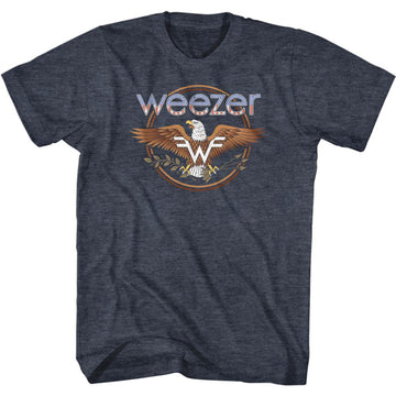 WEEZER EAGLE S T-Shirt in NAVY Heather