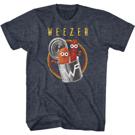 WEEZER PORK AND BEANS S T-Shirt in NAVY Heather