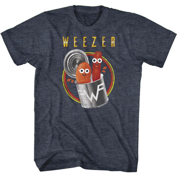 WEEZER PORK AND BEANS S T-Shirt in NAVY Heather