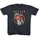 WEEZER PORK AND BEANS TODDLER 2T T-Shirt in Vintage NAVY