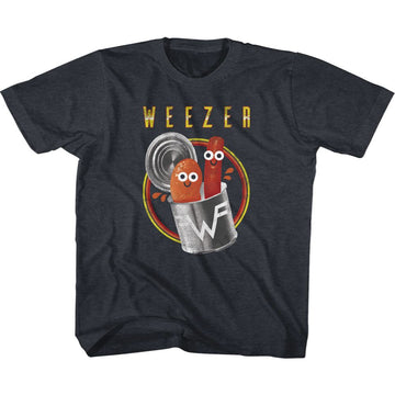 WEEZER PORK AND BEANS YOUTH XS 5 6 T-Shirt in Vintage NAVY