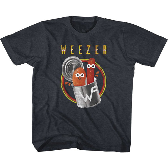 WEEZER PORK AND BEANS YOUTH XS 5 6 T-Shirt in Vintage NAVY