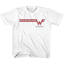 WEEZER W STREAK YOUTH XS 5 6 T-Shirt in White