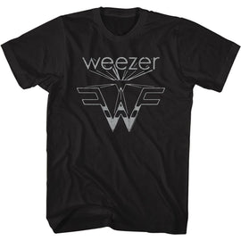 WEEZER FLYING W S T-Shirt in Black