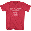 WEEZER WHATA S T-Shirt in RED Heather