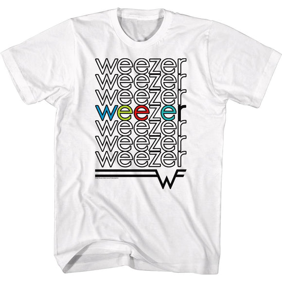 WEEZER REPEAT COLORS S T-Shirt in White