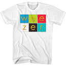 WEEZER ALBUM COLOR SQUARES S T-Shirt in White