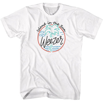 WEEZER ISLAND IN THE SUN S T-Shirt in White