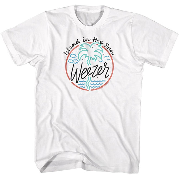 WEEZER ISLAND IN THE SUN S T-Shirt in White