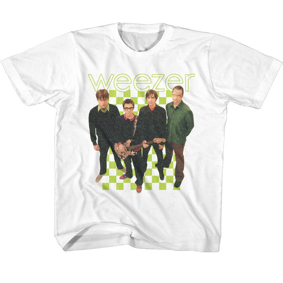 WEEZER 2001 LINEUP YOUTH XS 5 6 T-Shirt in White