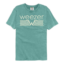 WEEZER OFFWHITE CHECKERS COMFORT COLOR S T-Shirt in Seafoam