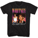 WHITNEY HOUSTON WHITNEY GRADIENT HOW WILL I S T-Shirt in Black