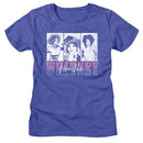 WHITNEY HOUSTON THREE RECTANGLES LADIES S T-Shirt in Royal Heather