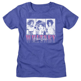 WHITNEY HOUSTON THREE RECTANGLES LADIES S T-Shirt in Royal Heather