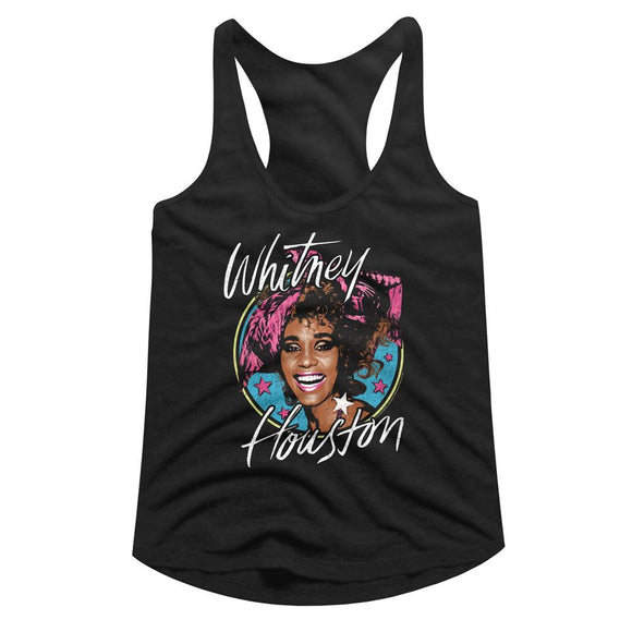 WHITNEY HOUSTON WHITNEY WHITNEY WHITNEY STARS LADIES SLIMFIT T-Shirt in Black