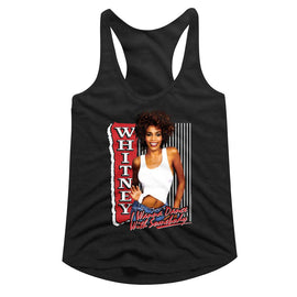 WHITNEY HOUSTON WHITNEY WHITNEY I WANNA DANCE LADIES SLIMFIT T-Shirt in Black