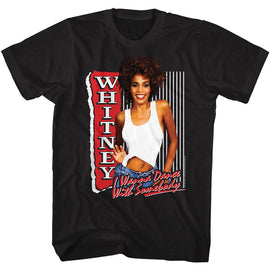 WHITNEY HOUSTON WHITNEY I WANNA DANCE S T-Shirt in Black