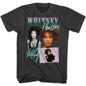 Whitney Houston Whitney Collage Adult T-Shirts