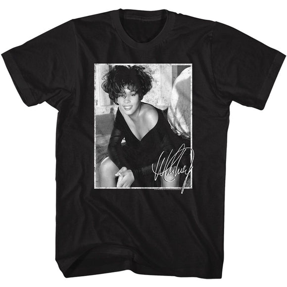 WHITNEY HOUSTON WHITNEY SIGNED PHOTO S T-Shirt in Black