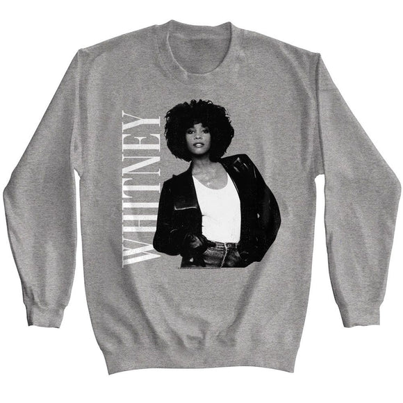 WHITNEY HOUSTON ATTITUDE GRAPHITE HEATHER L/S S T-Shirt in Graphite Heather